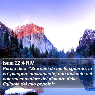 Isaia 22:4 RIV Bible Verse Image
