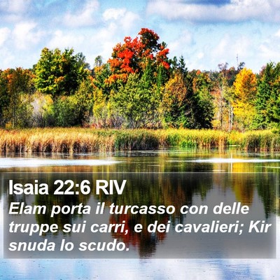 Isaia 22:6 RIV Bible Verse Image