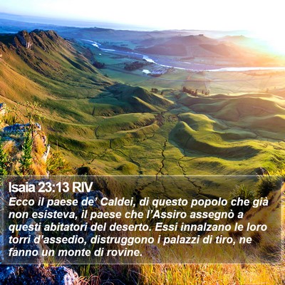 Isaia 23:13 RIV Bible Verse Image