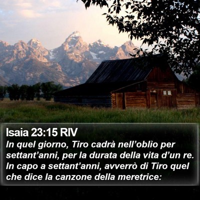 Isaia 23:15 RIV Bible Verse Image