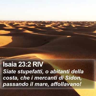 Isaia 23:2 RIV Bible Verse Image
