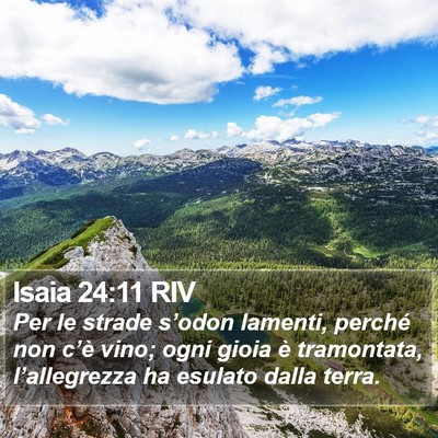Isaia 24:11 RIV Bible Verse Image