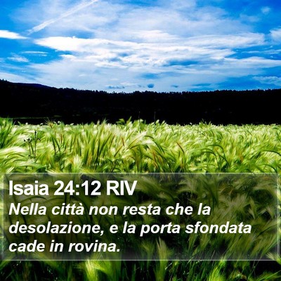 Isaia 24:12 RIV Bible Verse Image