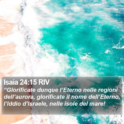 Isaia 24:15 RIV Bible Verse Image