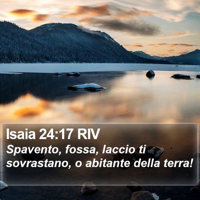 Isaia 24:17 RIV Bible Verse Image