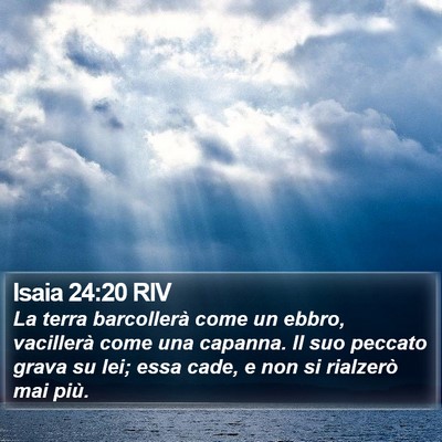 Isaia 24:20 RIV Bible Verse Image