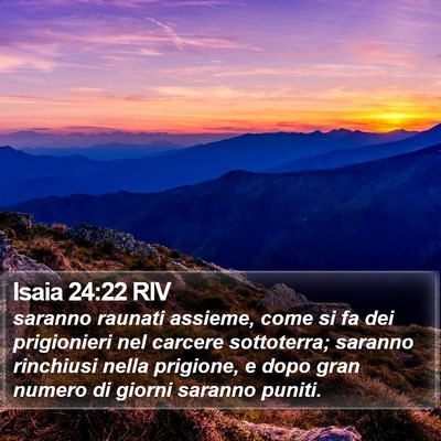 Isaia 24:22 RIV Bible Verse Image