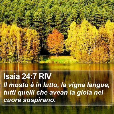 Isaia 24:7 RIV Bible Verse Image