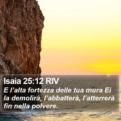 Isaia 25:12 RIV Bible Verse Image