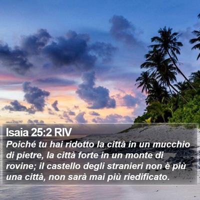 Isaia 25:2 RIV Bible Verse Image