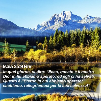 Isaia 25:9 RIV Bible Verse Image
