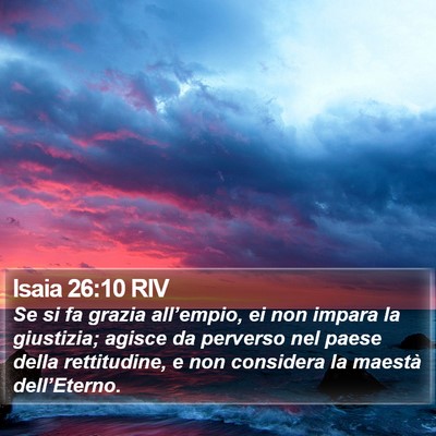 Isaia 26:10 RIV Bible Verse Image
