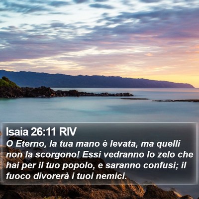 Isaia 26:11 RIV Bible Verse Image