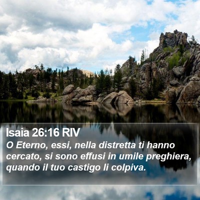 Isaia 26:16 RIV Bible Verse Image