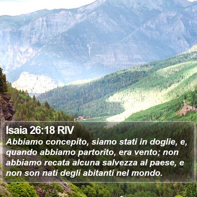 Isaia 26:18 RIV Bible Verse Image