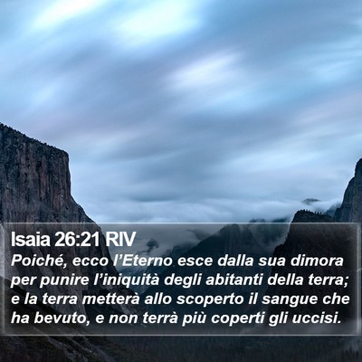 Isaia 26:21 RIV Bible Verse Image