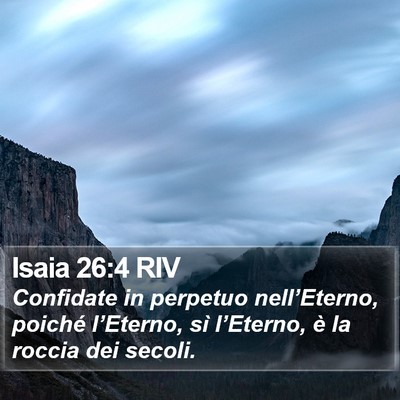 Isaia 26:4 RIV Bible Verse Image