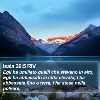 Isaia 26:5 RIV Bible Verse Image