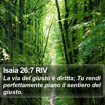 Isaia 26:7 RIV Bible Verse Image