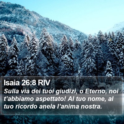 Isaia 26:8 RIV Bible Verse Image