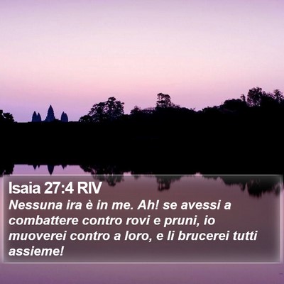 Isaia 27:4 RIV Bible Verse Image