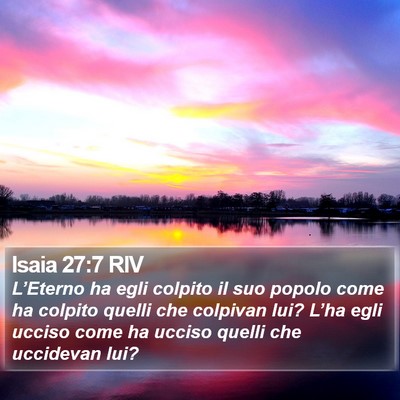 Isaia 27:7 RIV Bible Verse Image