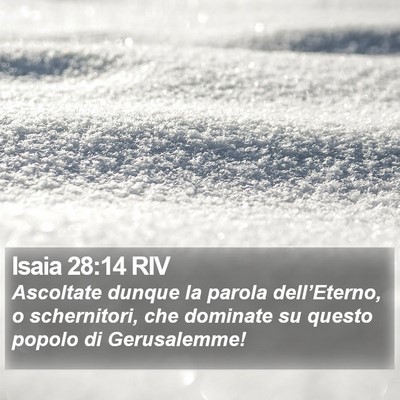 Isaia 28:14 RIV Bible Verse Image