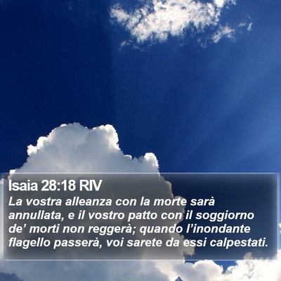 Isaia 28:18 RIV Bible Verse Image