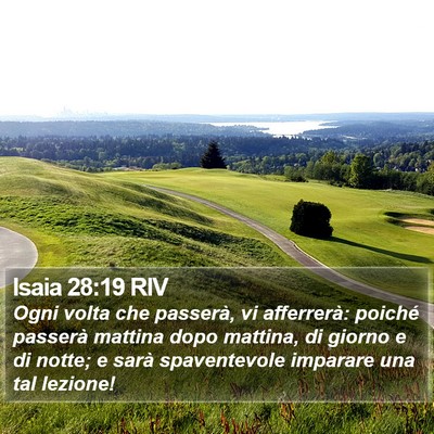 Isaia 28:19 RIV Bible Verse Image