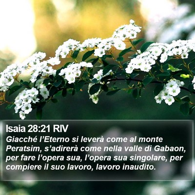 Isaia 28:21 RIV Bible Verse Image