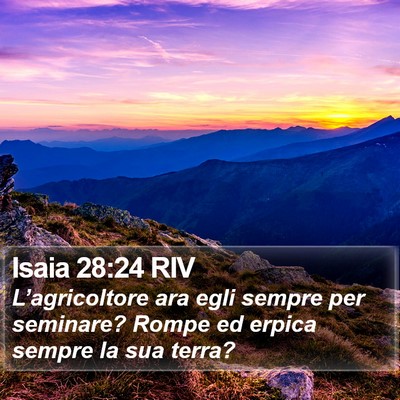 Isaia 28:24 RIV Bible Verse Image