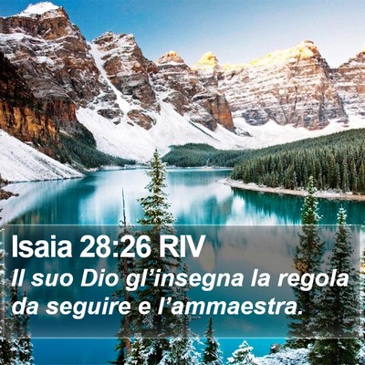 Isaia 28:26 RIV Bible Verse Image