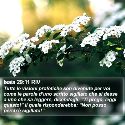 Isaia 29:11 RIV Bible Verse Image