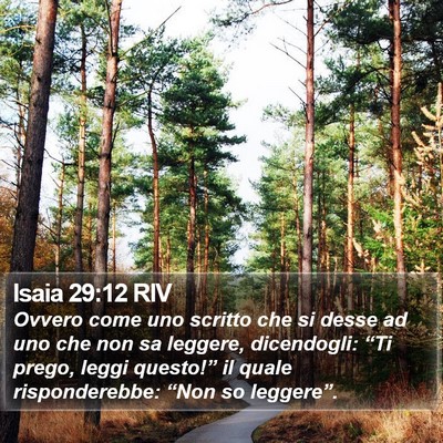 Isaia 29:12 RIV Bible Verse Image