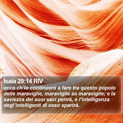 Isaia 29:14 RIV Bible Verse Image