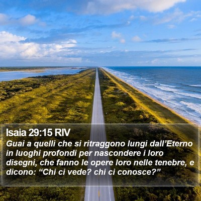 Isaia 29:15 RIV Bible Verse Image