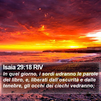 Isaia 29:18 RIV Bible Verse Image