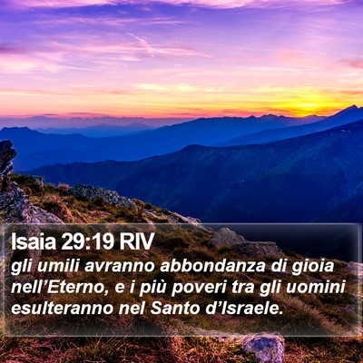 Isaia 29:19 RIV Bible Verse Image
