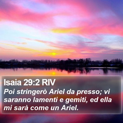 Isaia 29:2 RIV Bible Verse Image