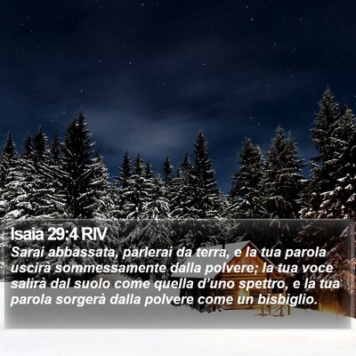 Isaia 29:4 RIV Bible Verse Image