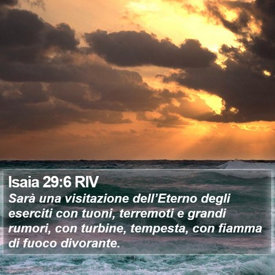 Isaia 29:6 RIV Bible Verse Image