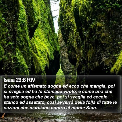 Isaia 29:8 RIV Bible Verse Image