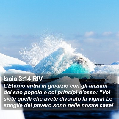 Isaia 3:14 RIV Bible Verse Image