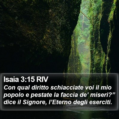 Isaia 3:15 RIV Bible Verse Image
