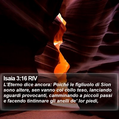 Isaia 3:16 RIV Bible Verse Image
