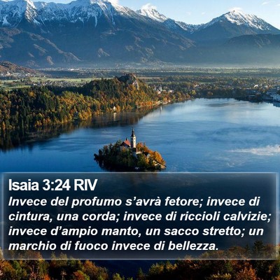 Isaia 3:24 RIV Bible Verse Image