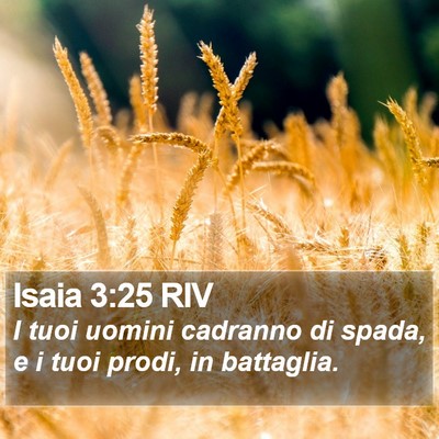 Isaia 3:25 RIV Bible Verse Image