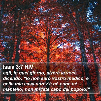 Isaia 3:7 RIV Bible Verse Image