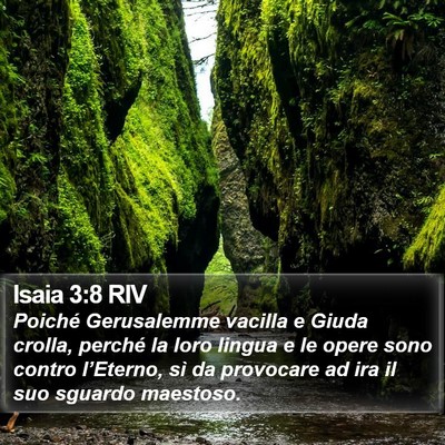 Isaia 3:8 RIV Bible Verse Image
