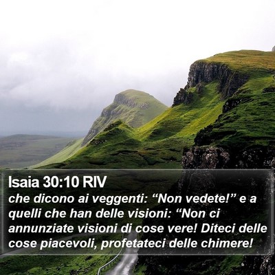 Isaia 30:10 RIV Bible Verse Image